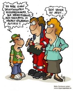 Wir danken dem Verlag MEDI-LEARN.net GbR für die freundliche Erlaubnis, Cartoons von Rippenspreizer verwenden zu dürfen. Mehr Cartoons sind unter http://www.medi-learn.de/cartoons/ zu finden 