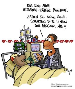 Wir danken dem Verlag MEDI-LEARN.net GbR für die freundliche Erlaubnis, Cartoons von Rippenspreizer verwenden zu dürfen. Mehr Cartoons sind unter http://www.medi-learn.de/cartoons/ zu finden
